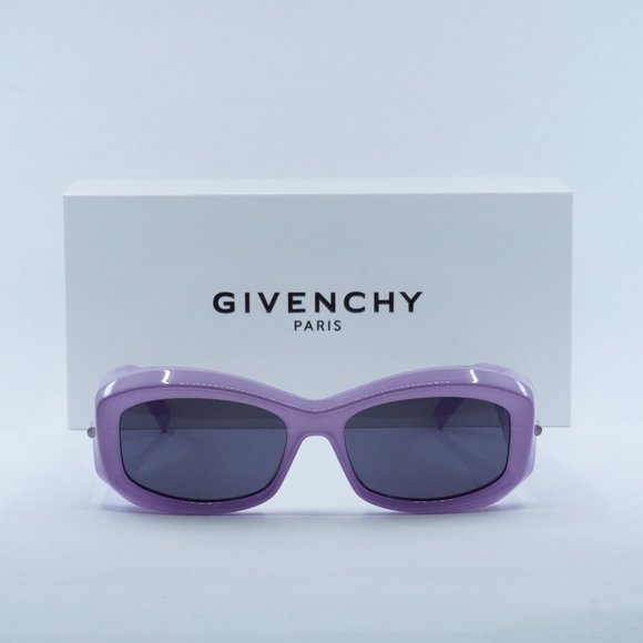 Givenchy GV40044U 78A Geometric Sunglasses - Lilac/Smoke - Picture 4 of 10